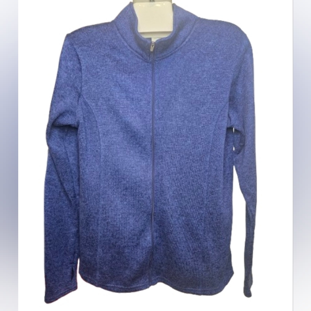 Danskin Now Women's Deep Blue Full Zip Utility Jacket